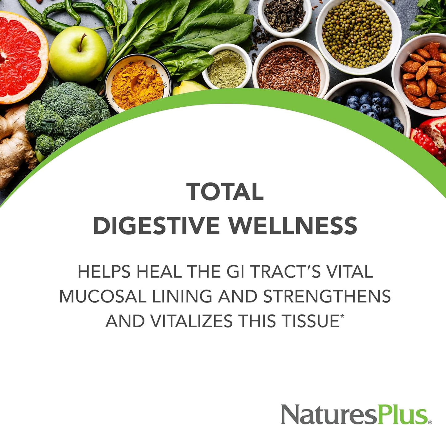 3 Packs of Natures Plus GI Natural Total Digestive Wellness Tablets - 90 Servings per Pack - Gluten-Free Formula with L-Glutamine, Probiotics, Prebiotics, and Enzymes