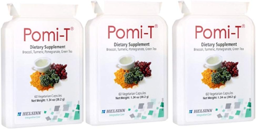 3 Packs of Pomi-T Polyphenol Food Supplement Capsules - 180 Capsules in Total