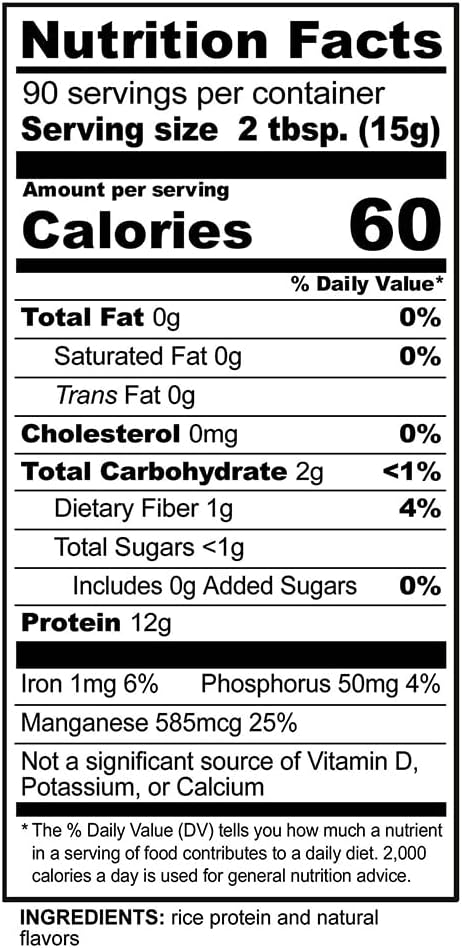 3 Pound Vanilla Nutribiotic Rice Protein Supplement