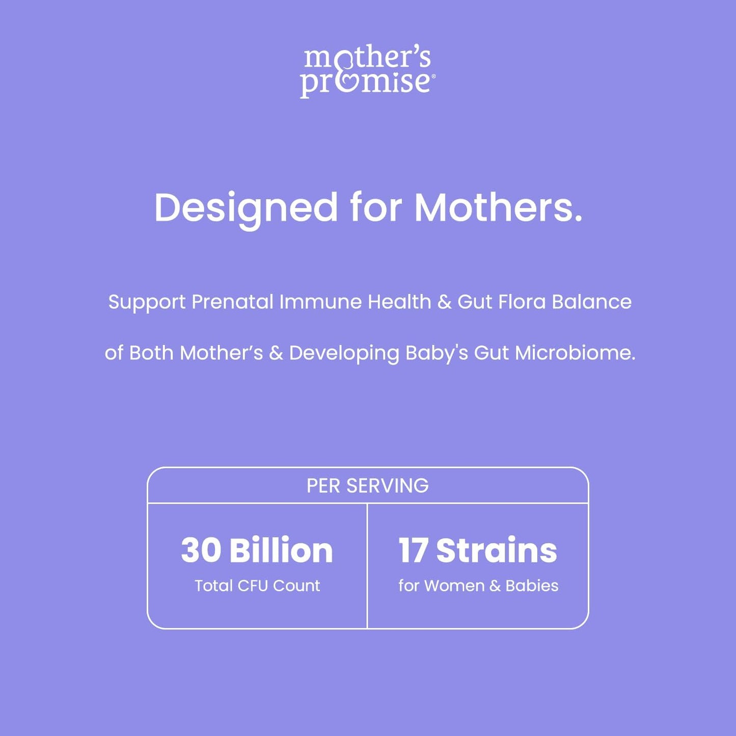 30 Billion CFU Prenatal Probiotics with 17 Strains for Women | Organic Prebiotics | Supports Digestive & Immune Health for Mom & Baby | Vegan | Pregnancy & Lactation Women's Probiotic