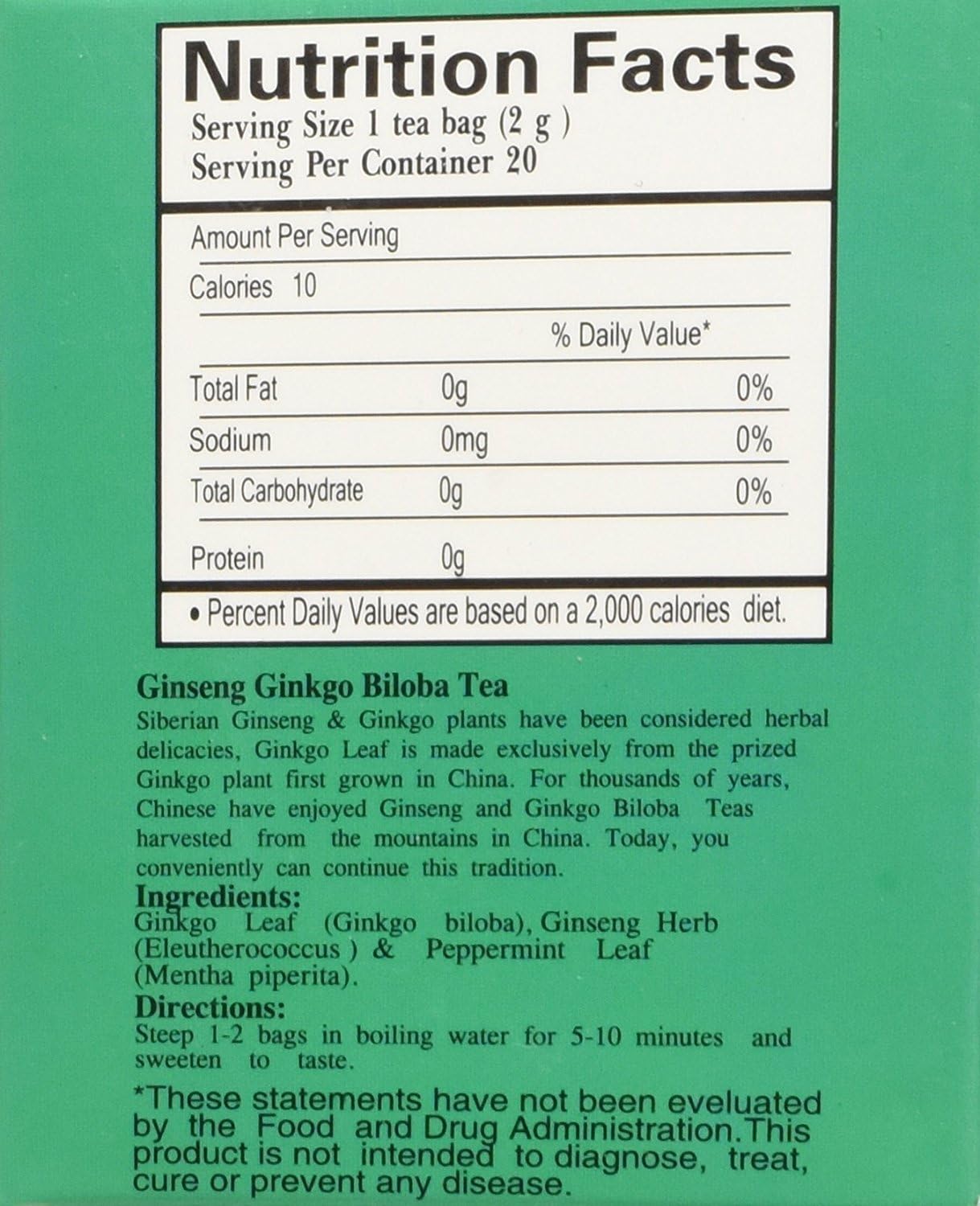 30 Bottles of Royal King Ginseng Ginkgo Biloba Extract Oral Liquid, 10 ml each
