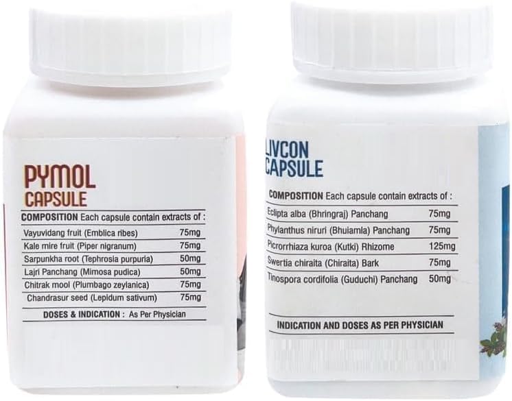 30 Cap Generic Jay Pymol+Livcon Capsule for Fast Relief in Piles, Fissure, Fistula, Inflammation & Rectum - Stop Bleeding, Burning, and Pain