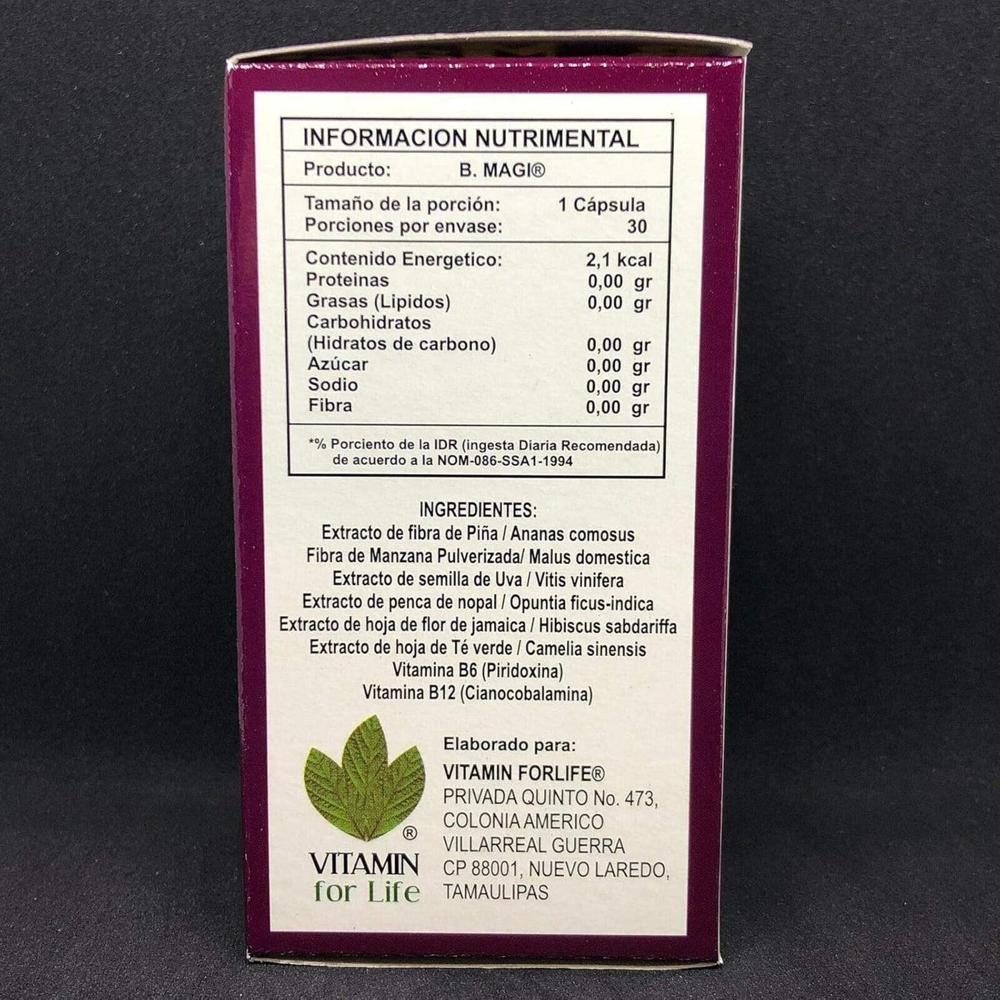 30 Capsules of 500 MG Vitamin B Magic - Reduce Sizes, Lose Weight!