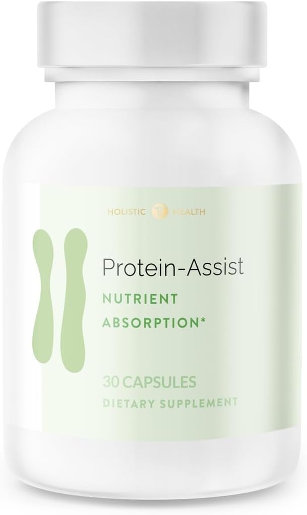 30 Capsules of Holistic Health Protein-Assist™ for Enhanced Nutrient Absorption