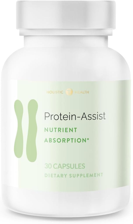 30 Capsules of Holistic Health Protein-Assist™ for Enhanced Nutrient Absorption