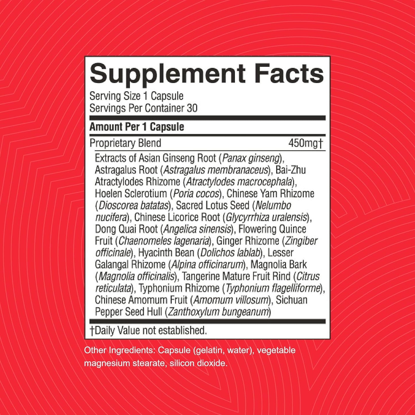 30 Capsules of Nature's Sunshine Spleen Activator TCM Concentrate for Improved Health