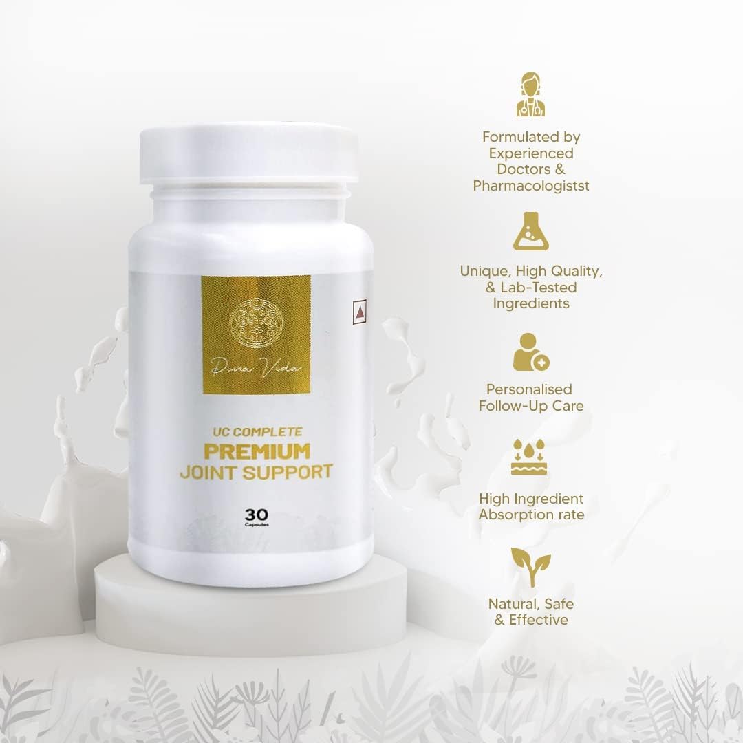 30 Capsules Pur.a Vi.da Joint Support Supplement with Type II Collagen, Glucosamine, and Chondroitin for Joint Health