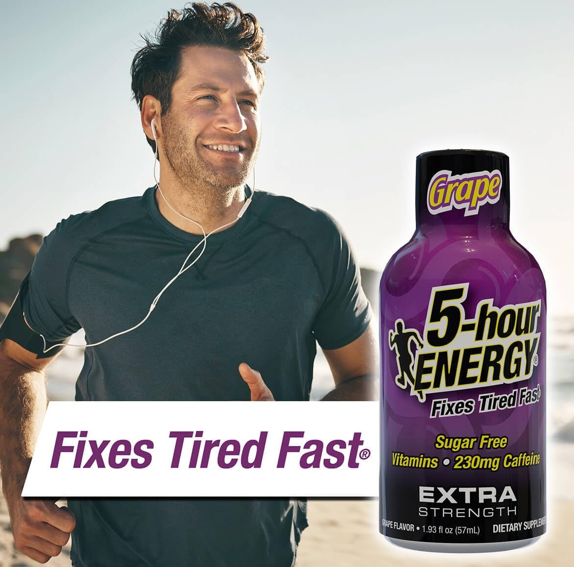 30-Count 5-hour ENERGY Grape Extra Strength Energy Shot - Zero Calories, Sugar-Free, 230mg Caffeine, Amino Acids, B Vitamins