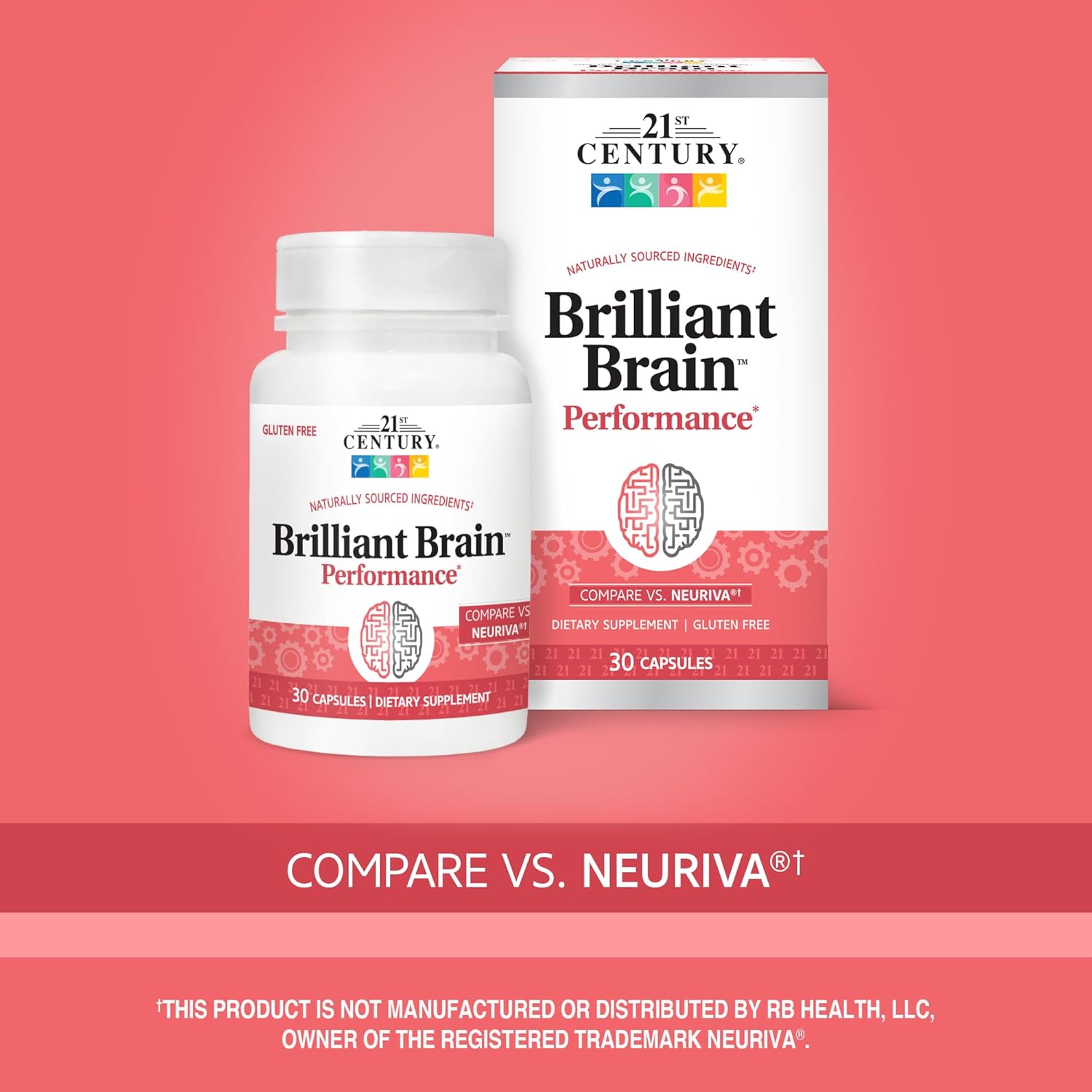 30 Count Brain Performance Supplement for Enhanced Cognitive Function in the 21st Century