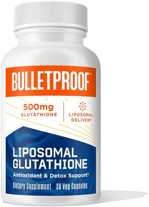 30 Count Bulletproof Liposomal Glutathione Capsules for Liver Health & Immune Support