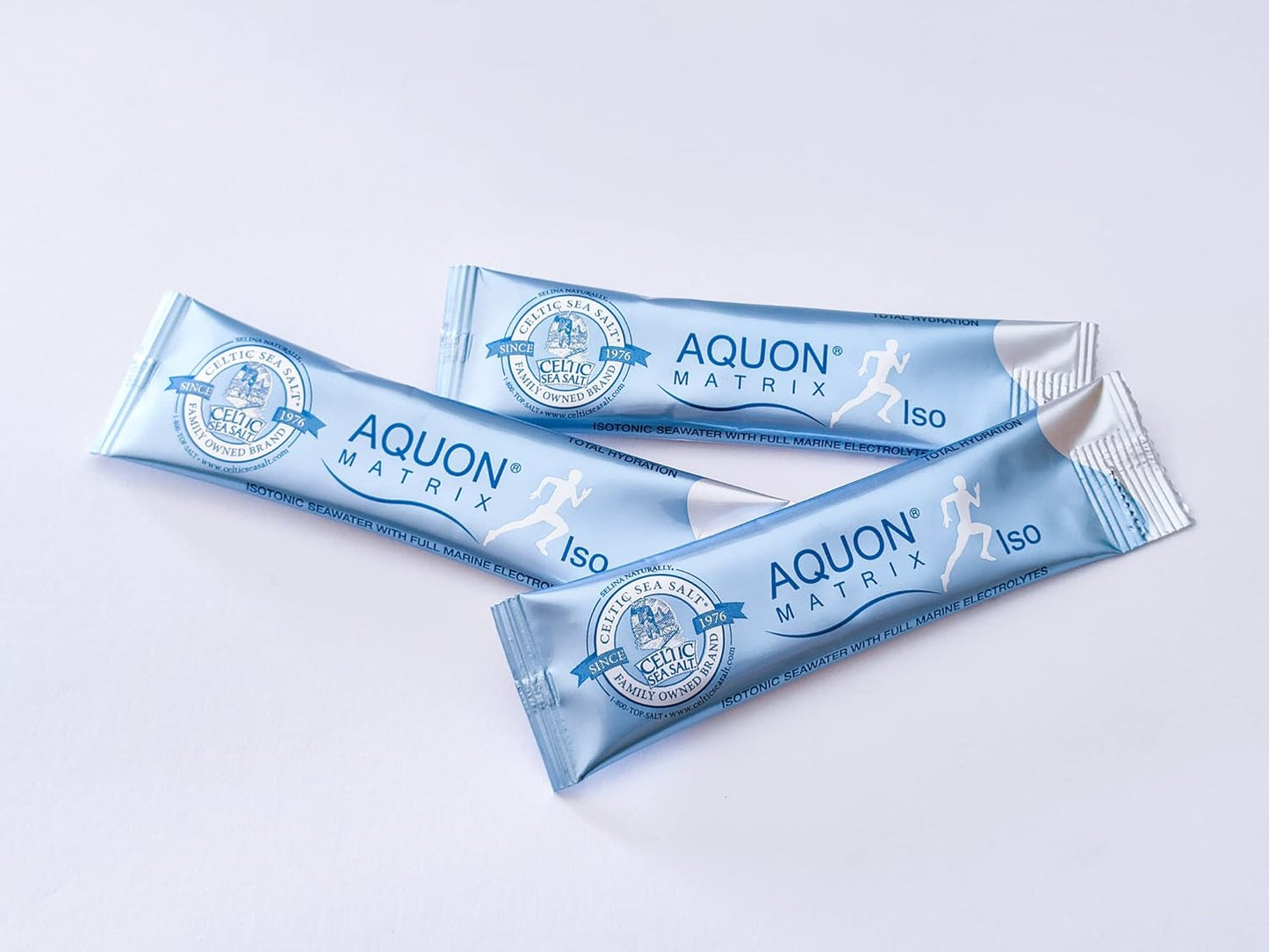 30 Count Celtic Sea Salt Aquon Vital Mineral Seawater Sticks - Natural Rehydration for Body Function