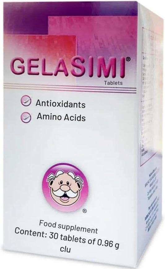 30-Count Gelasimi Antioxidant and Amino Acid Tablets for Overall Health and Wellness