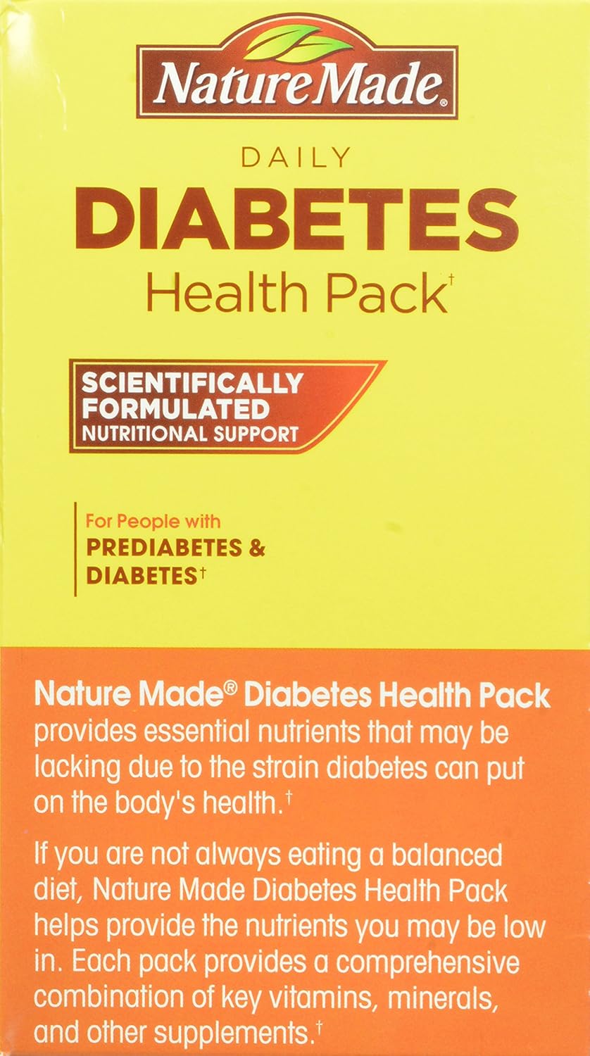 30-Count Nature Made Diabetes Health Pack for Overall Wellness