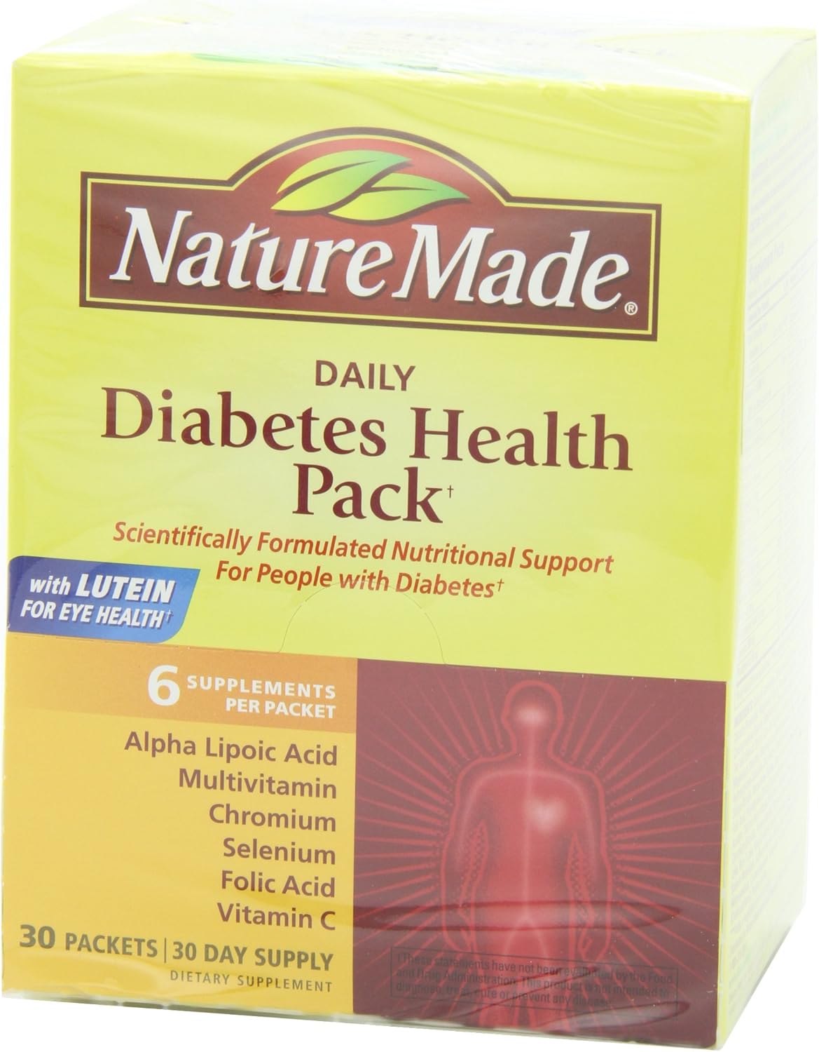 30-Count Nature Made Diabetes Health Pack for Overall Wellness