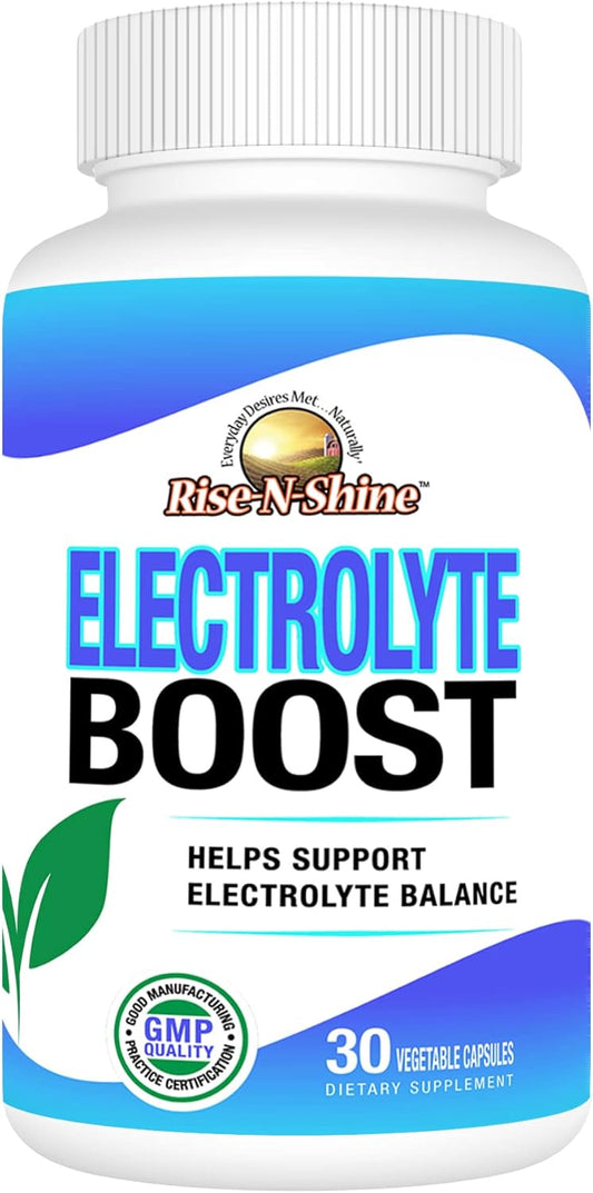 30 Count Rise-N-Shine Electrolyte Boost Supplement for Hydration and Energy Boost