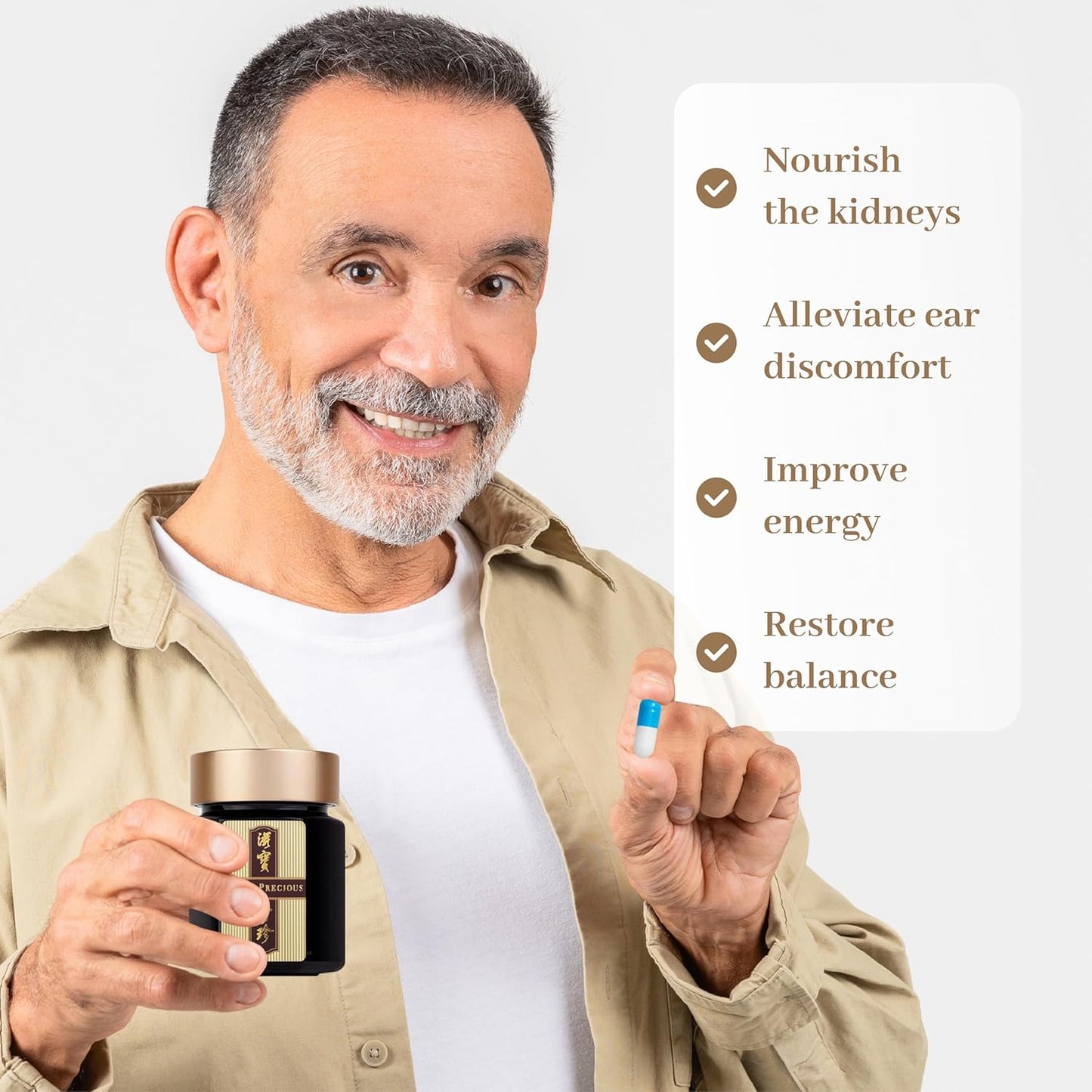 30-Count Vita Green Herbal Energy Booster for Immune System, Blood Circulation & Reproductive Health in Men and Women