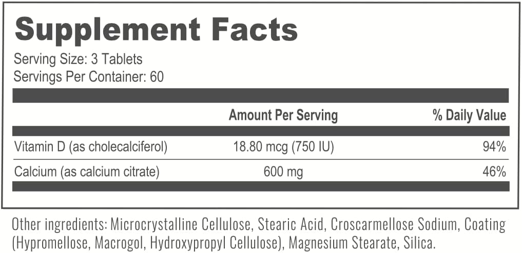 30-Day Bariatric Vitamin Bundle: Multivitamin with Iron Chewable & Calcium Citrate Tablets