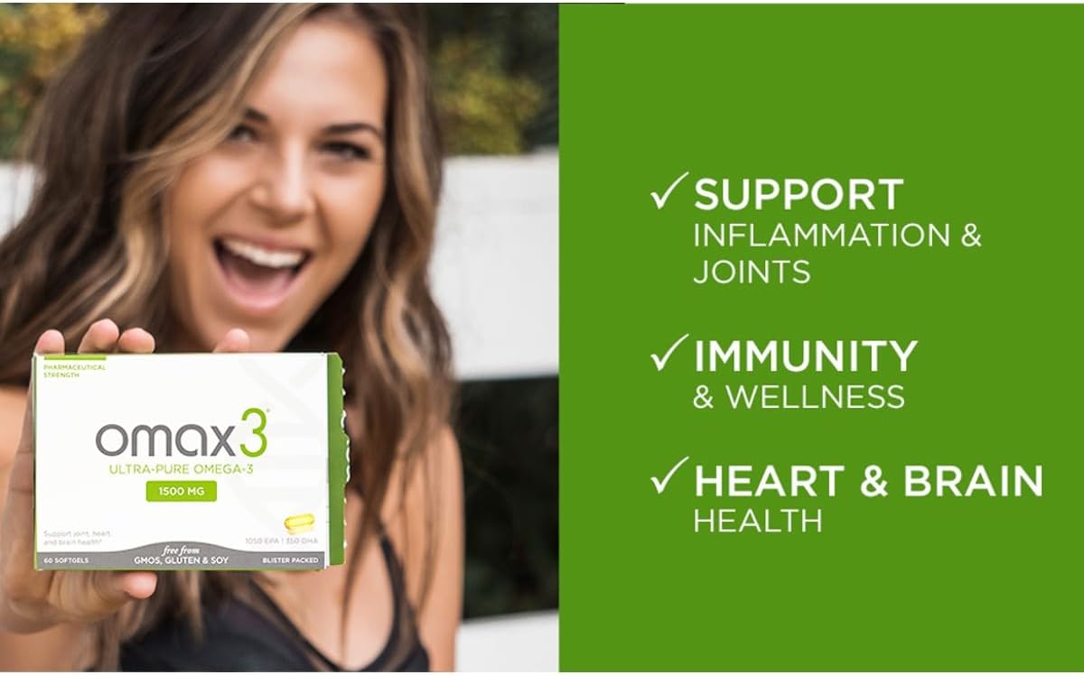 30-Day Inflammation Fighter Trio for Muscle & Joint Wellness - Omega-3, Curcumin Extract, Vitamin D3