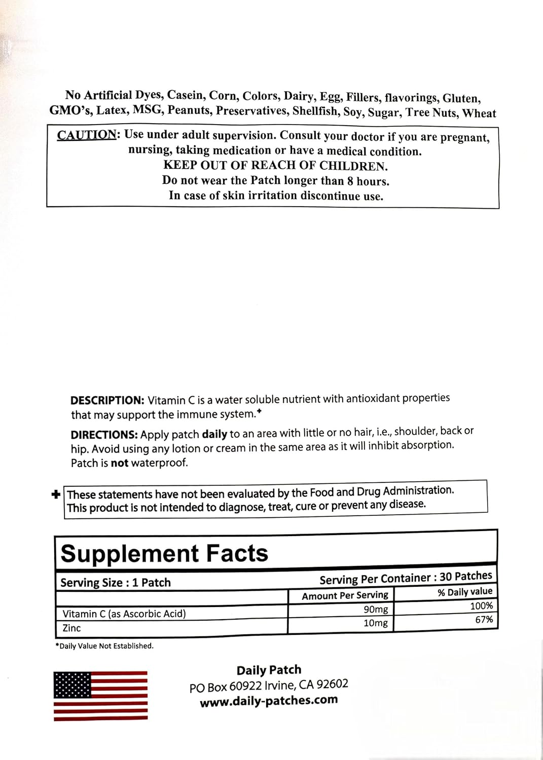 30-Day Supply of Daily Garcinia Cambogia Patches for Weight Loss