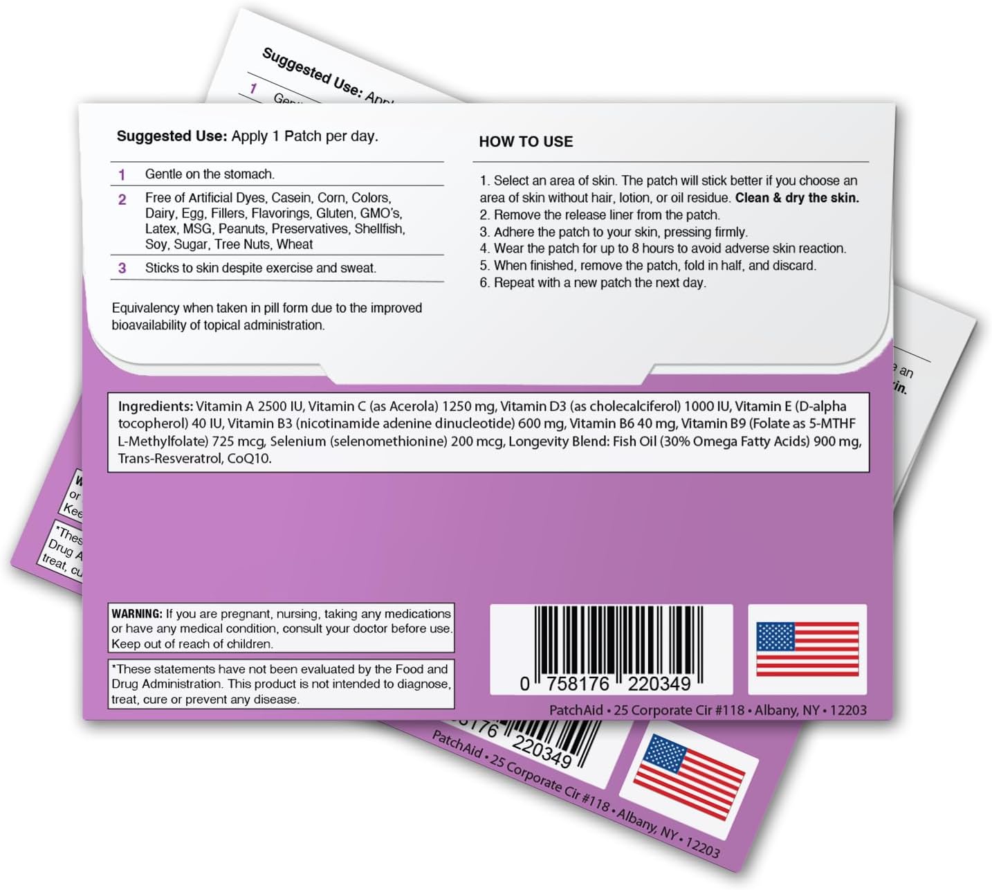 30-Day Supply of PatchAid Anti-Aging Topical Patch for Skin Rejuvenation