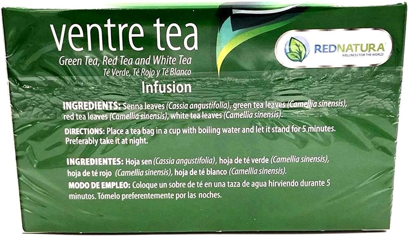 30-Day Supply of Red Natura Mexican Be Lax Tea Slimming Formula Supplement