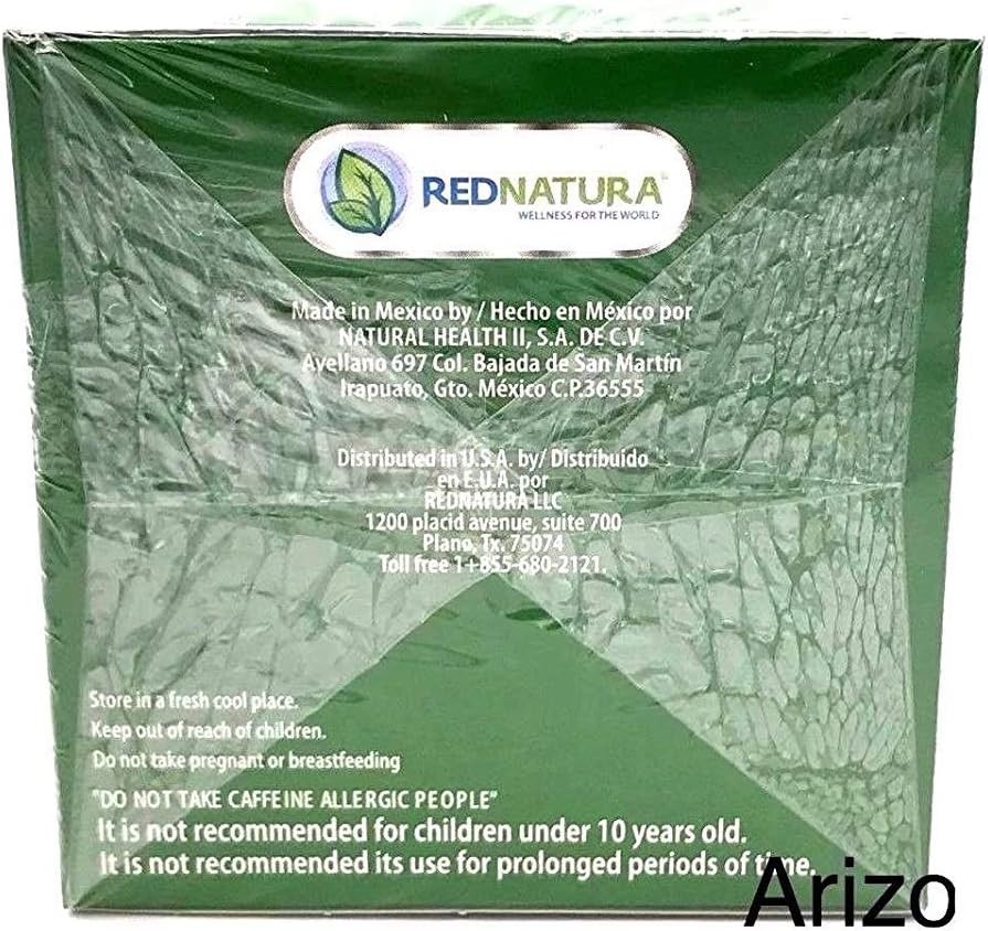 30-Day Supply of Red Natura Mexican Be Lax Tea Slimming Formula Supplement