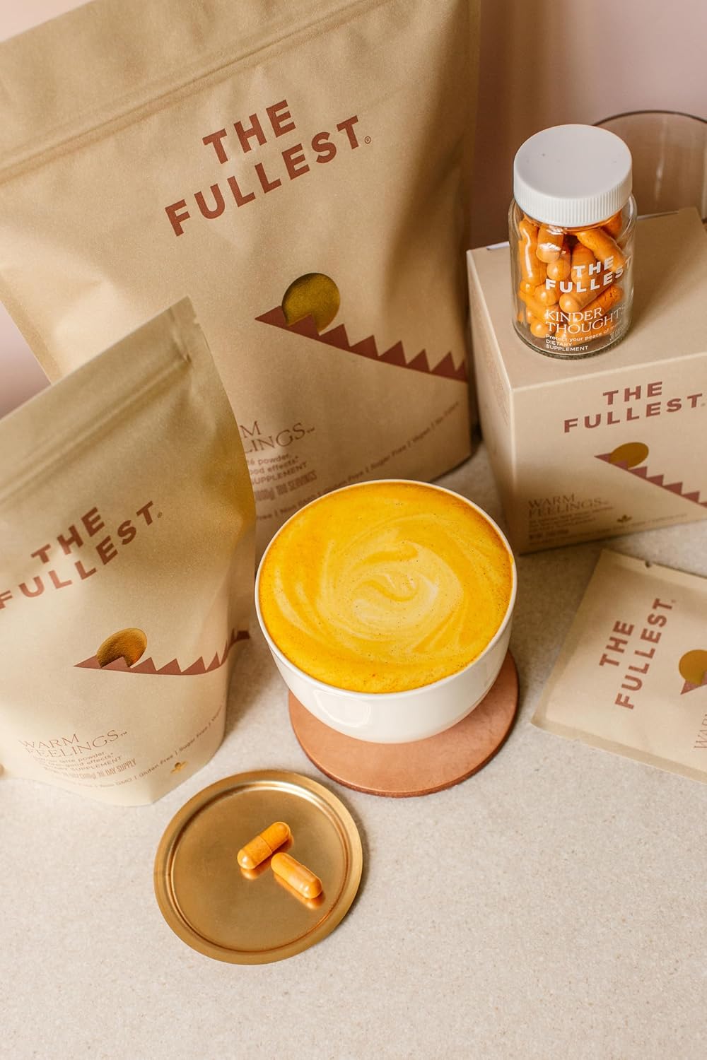 30-Day Supply Saffron Latte Bag - Mood and Sleep Support Powder with Saffron, Cardamom, and Coconut Milk - Vegan and Gluten-Free