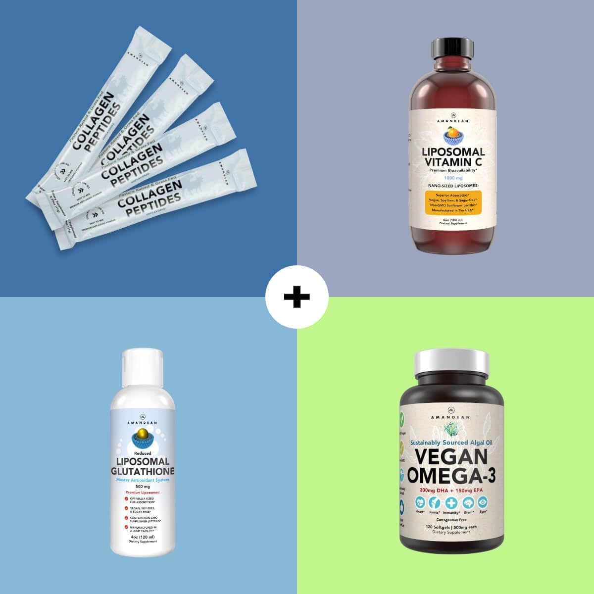 30 Grass-Fed Collagen Peptides Stick Packs for Healthy Gut, Skin, Hair, Nails | Easy Mix Travel-Friendly Protein Powder