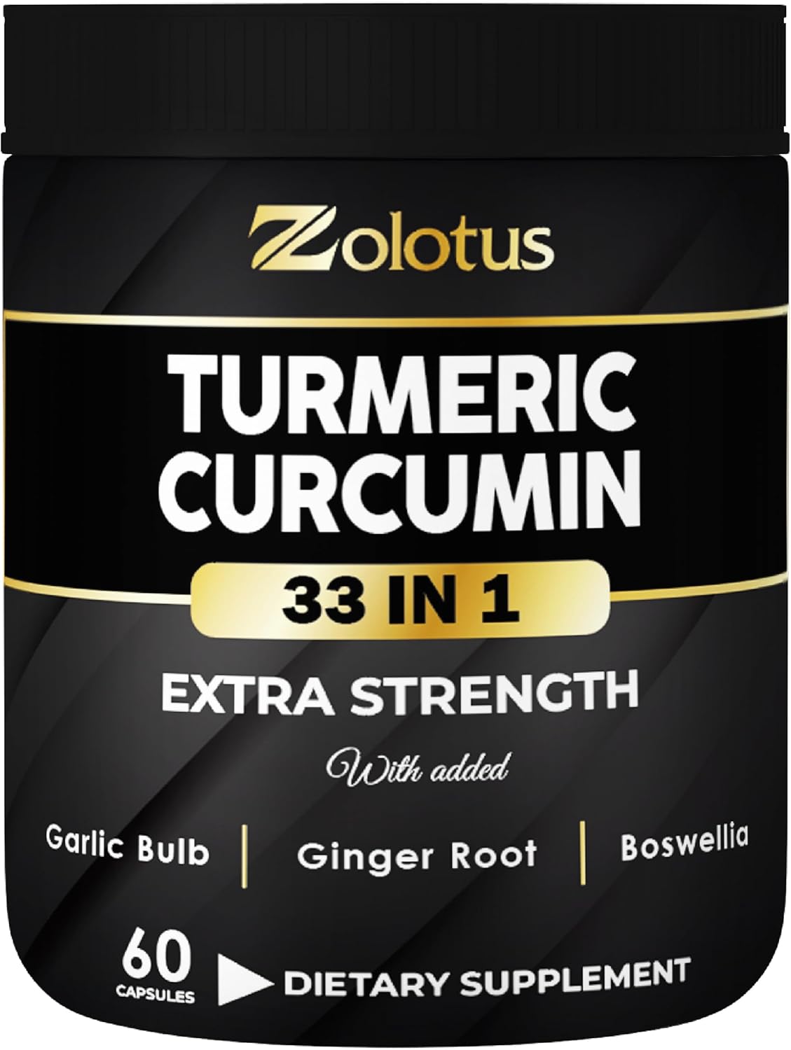 30-in-1 Turmeric Curcumin Capsules with Ginger, Ginseng, Garlic, Bromelain, Moringa, Black Pepper - 60 Capsules for Joint Support & Absorption