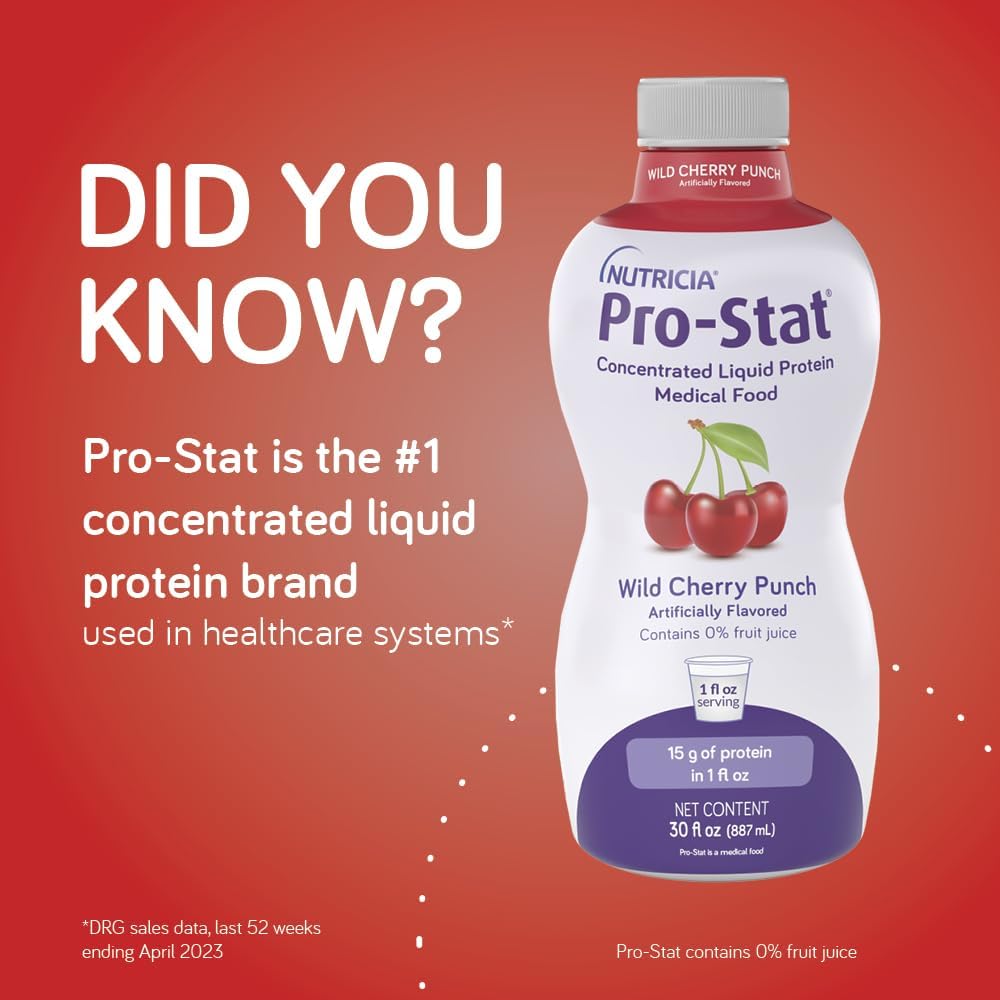 30 oz Wild Cherry Punch Flavored Pro-Stat Concentrated Liquid Protein - Medical Food