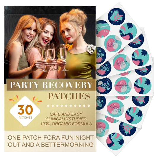 30 Pack OTOOX Recovery Patches for Men and Women - Wake Up Refreshed and Energized, Lasting All Night for Enhanced Mornings, Gold Formula