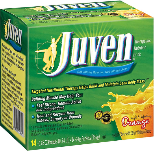 30 Packets of Juven Orange Flavor in a Carton