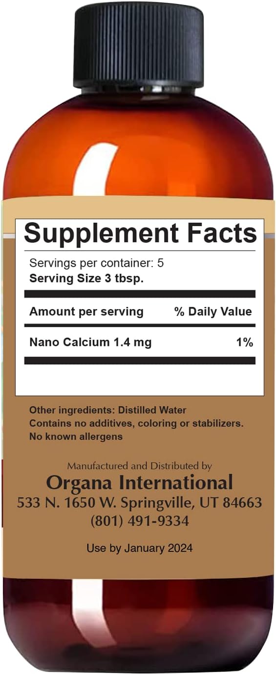30 PPM NutriNoche Organa Pure Liquid Calcium Supplement with Colloidal Minerals