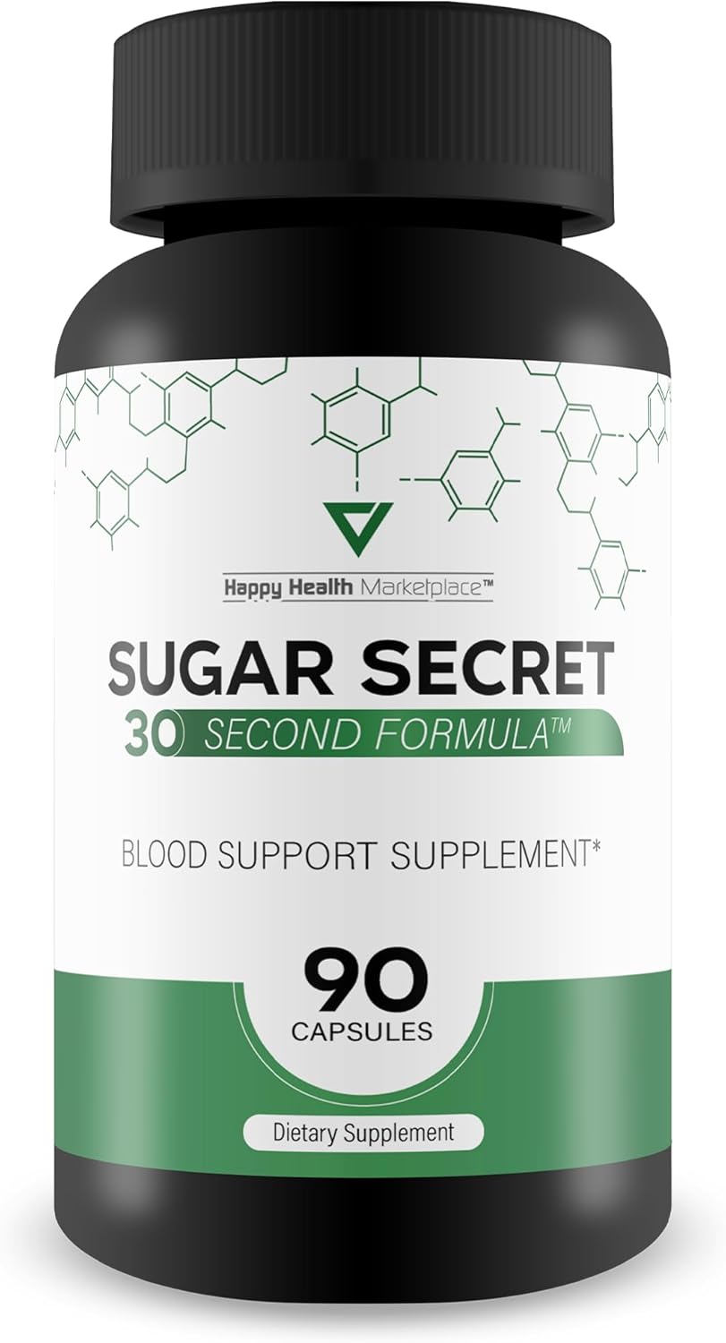 30 Second Sugar Secret Blood Health Supplement - Berberine Support Formula for Balanced Blood Health