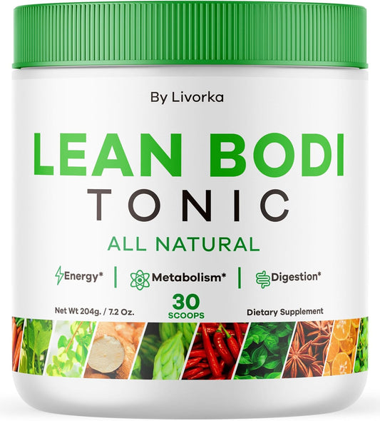 30 Servings Lean Body Tonic Powder - All Natural Advanced Formula for Lean Body