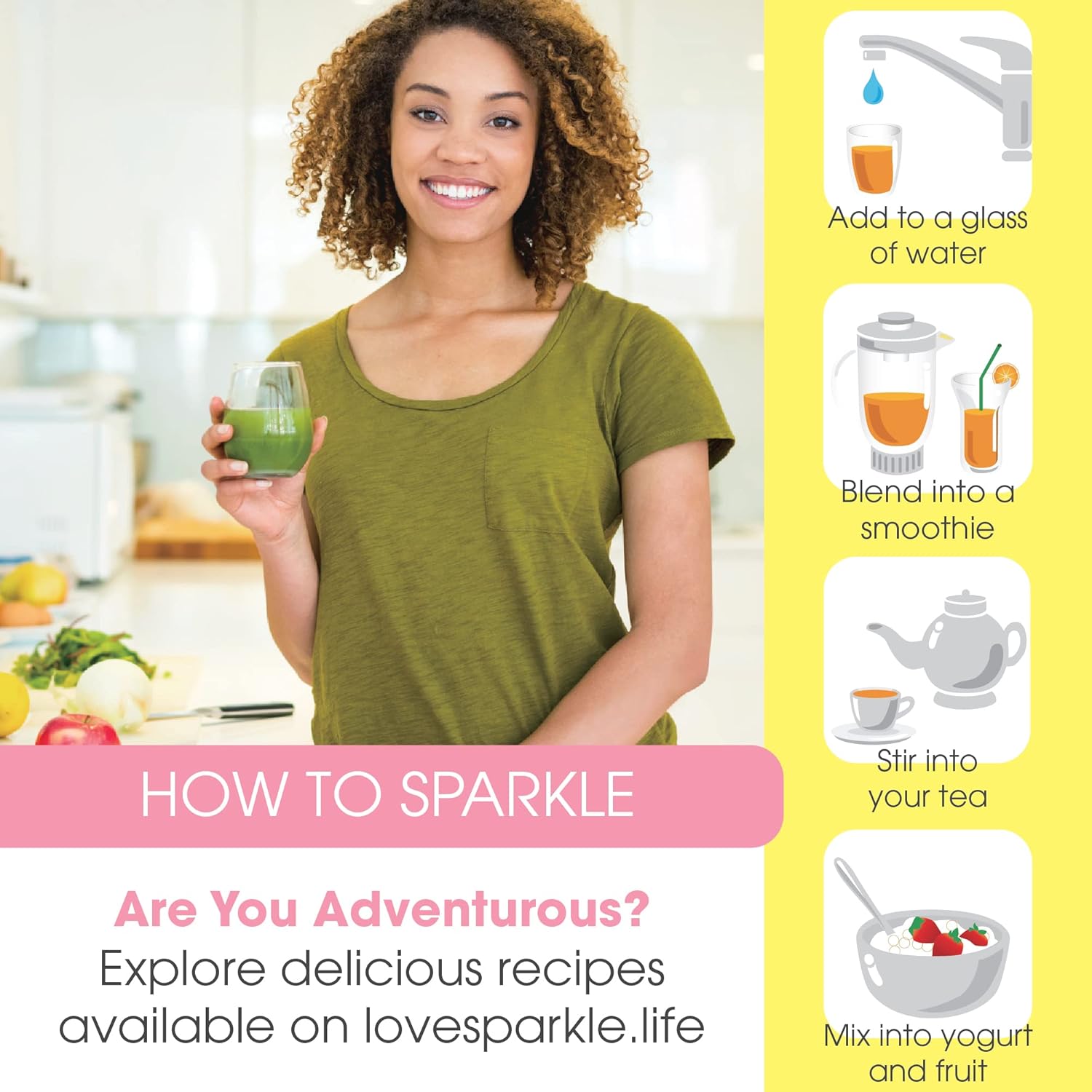 30 Servings of Sparkle Collagen Wellness Joint Boost Supplement Powder - Acai Lemonade Flavor with FORTIGEL & TENDOFORTE Peptides for Joint Mobility & Vitamin C Support