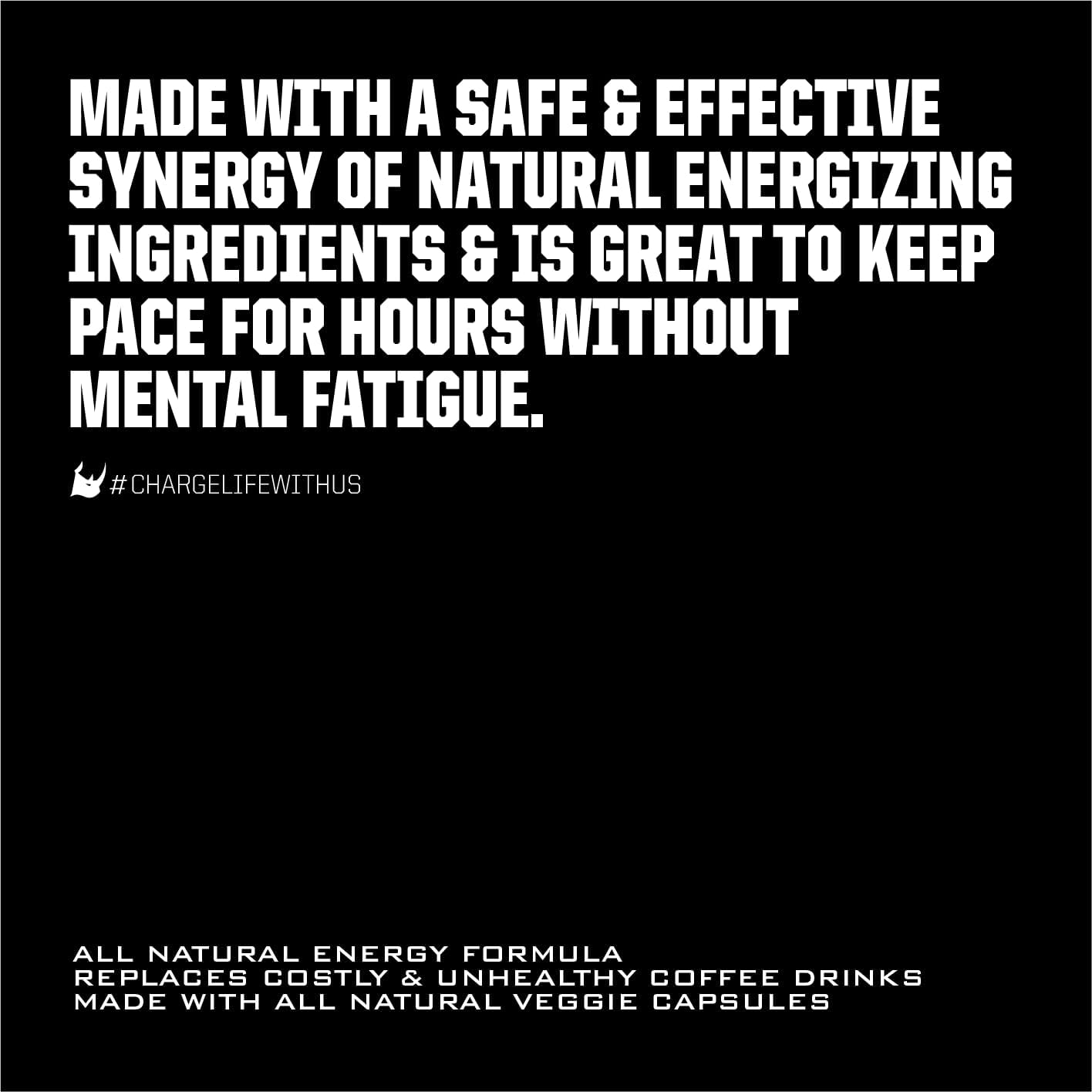 30 Servings Ryno Power Motivation Capsules for Pre-Workout Focus and Energy Boost