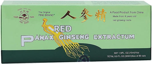 30 Single Serving Bottles of Prince Of Peace Panax Red Ginseng Extractum Liquid