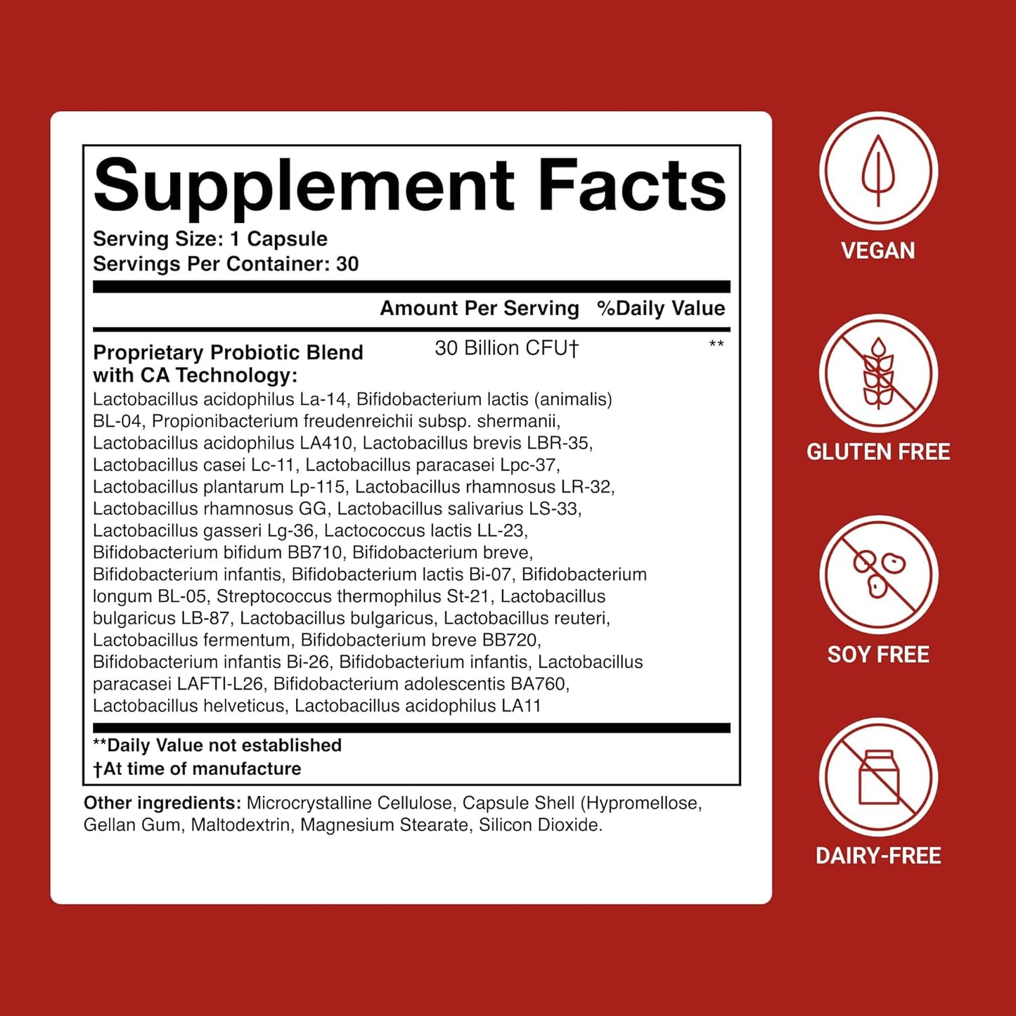 30-Strain Digestive Probiotic Capsules for Gut Health, Immune Support, and Skin Radiance - ActivatedYou Advanced Formula