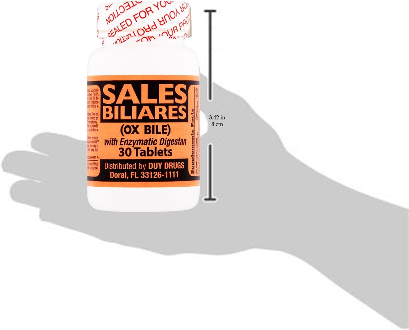 30 Tablets of Duy Drugs Biliares (OX Bile) for Sale - Boost Digestion and Liver Health