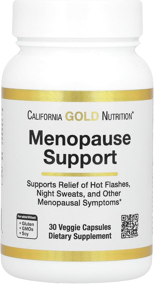 30 Veggie Capsules of California Gold Nutrition Menopause Support Formula