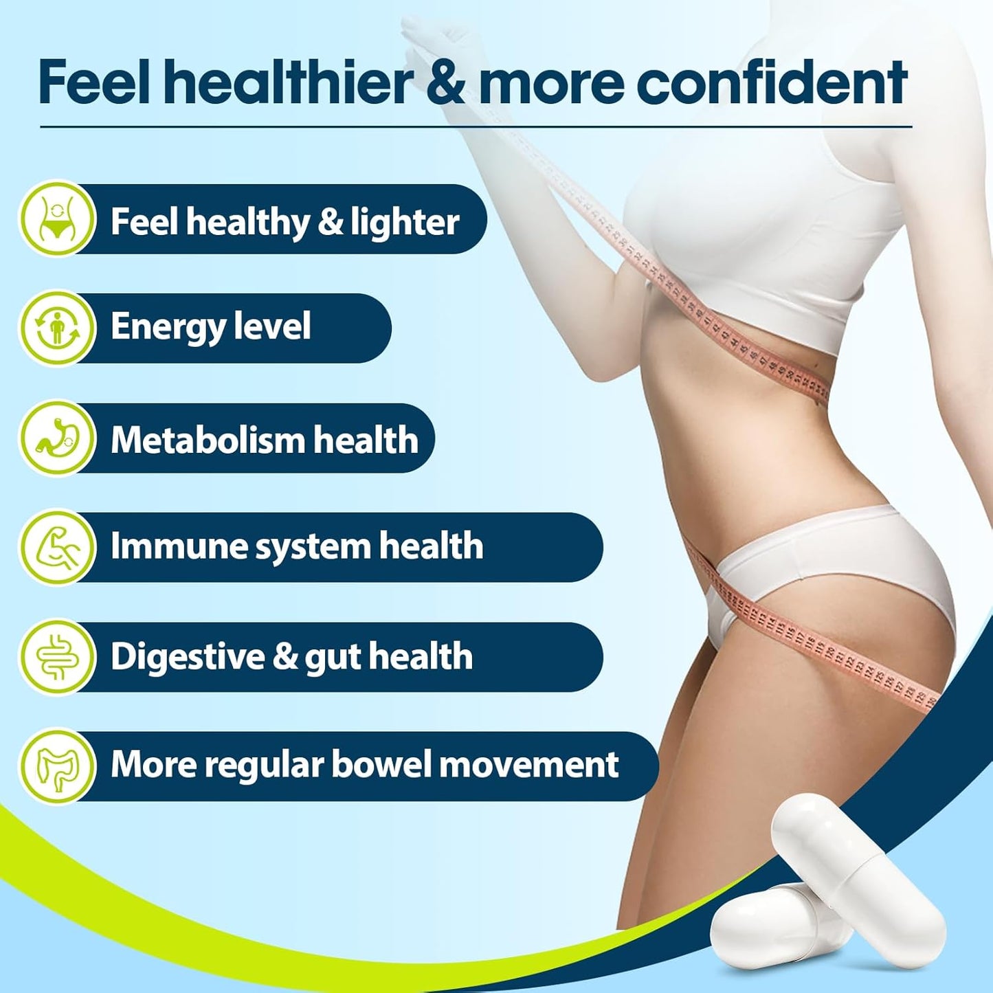 300 Billion CFU Probiotics for Gut Health, 12 Strain Probiotic Supplement with Prebiotics, Organic Blend for Men & Women, 180 Capsules