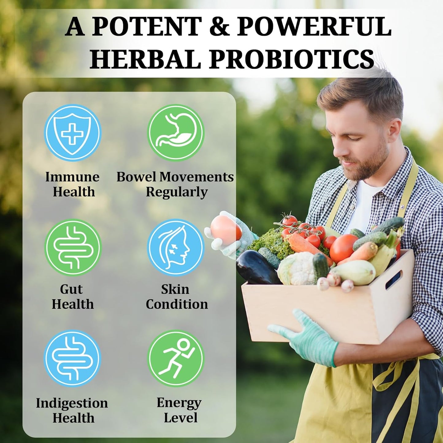 300 Billion CFU Probiotics for Women and Men with 24 Strains + 15 Organic Prebiotics - Supports Digestive, Gut, and Immune Health - 8 Month Supply