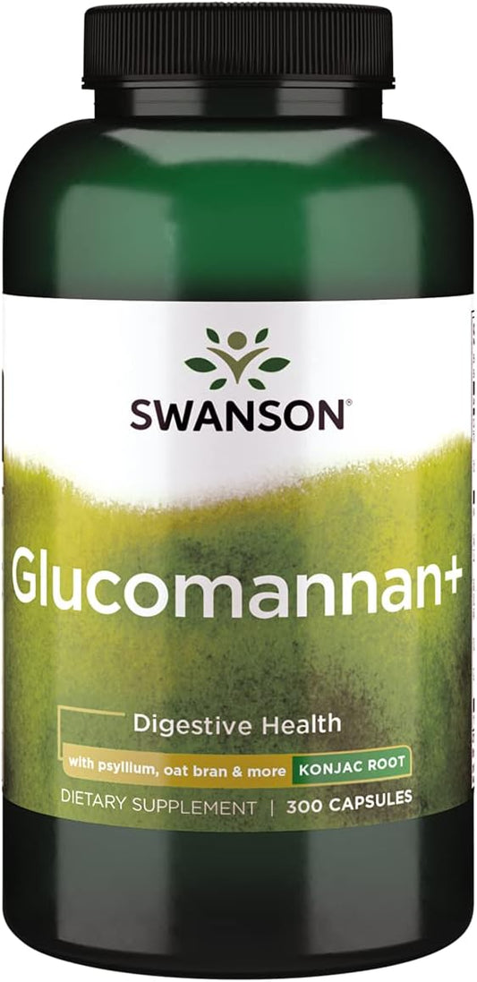 300 Capsules of Swanson Glucomannan+ for Weight Management