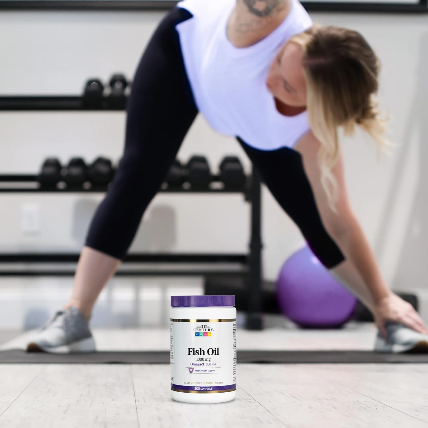 300 Count 21st Century Fish Oil Softgels with 1000 mg Omega-3 Fatty Acids