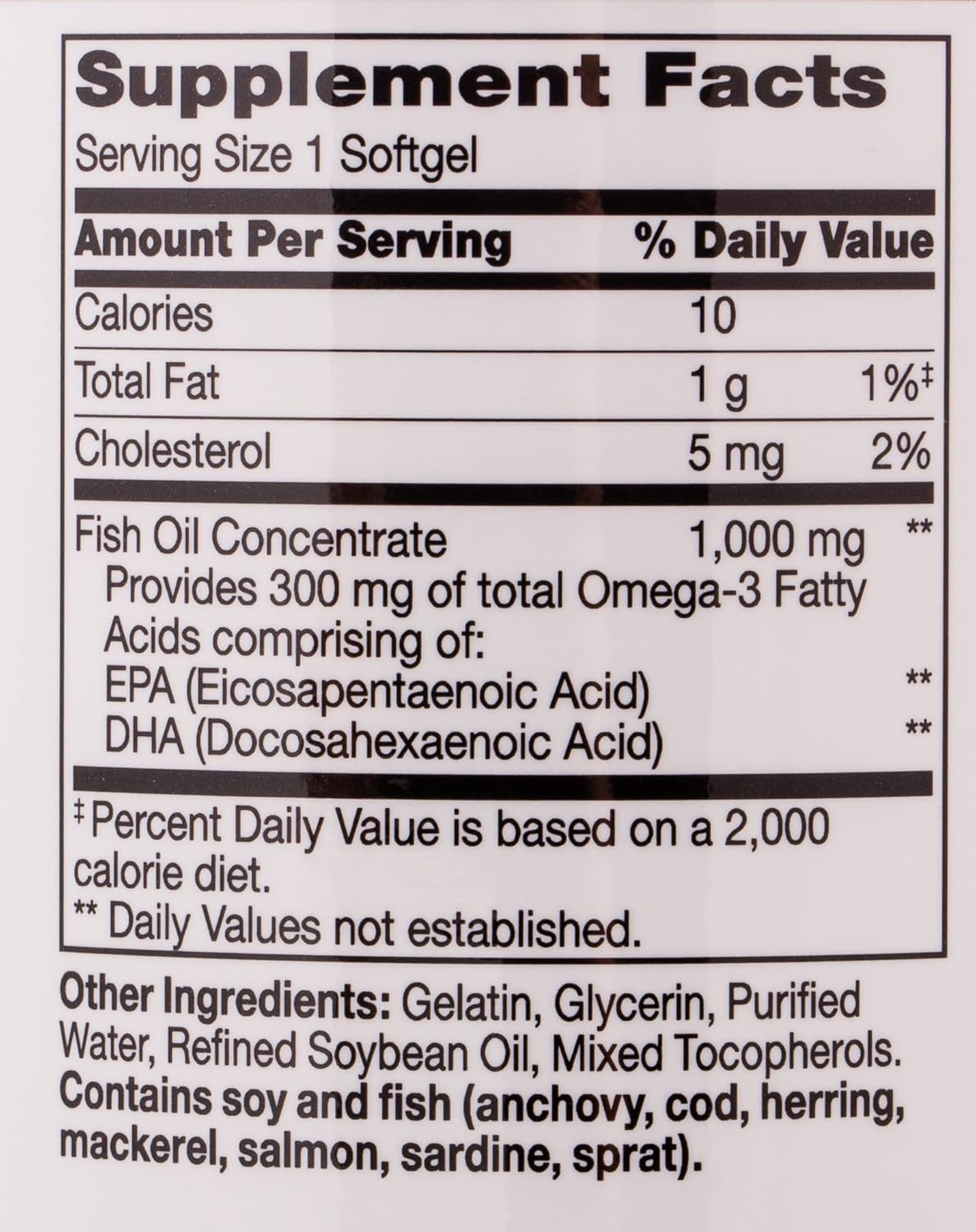 300 Count 21st Century Fish Oil Softgels with 1000 mg Omega-3 Fatty Acids