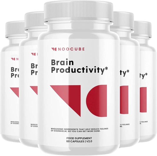300 Count Pack of 5 NOO-Cube Brain Productivity Pills - Cognitive Enhancer Supplement
