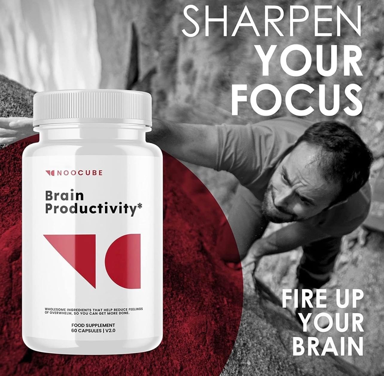 300 Count Pack of 5 NOO-Cube Brain Productivity Pills - Cognitive Enhancer Supplement