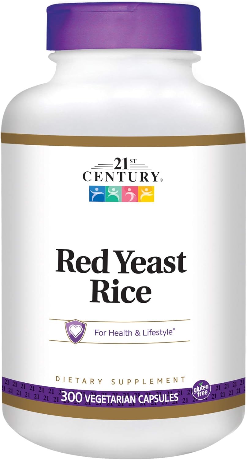 300 Count Red Yeast Rice Extract Veg Capsules for Modern Health Support
