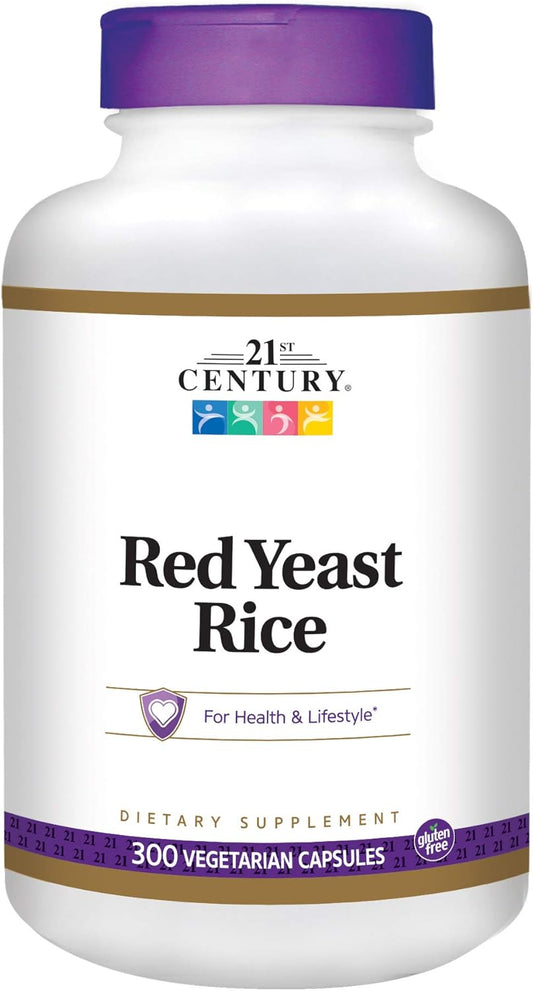 300 Count Red Yeast Rice Extract Veg Capsules for Modern Health Support